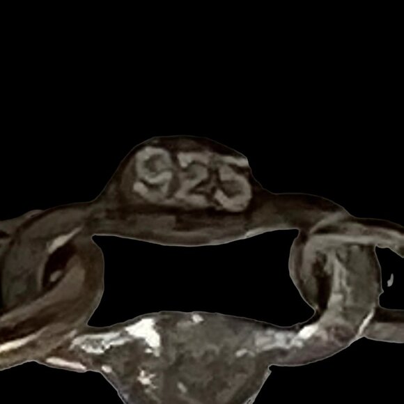 Jadeite and Sterling Station 925 Necklace Oriental Beige Vintage - Picture 5 of 8